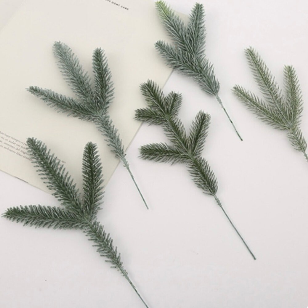 仿真松針 仿真松柏 聖誕裝飾 聖誕樹 聖誕花盆 聖誕節 拍照道具 拍照背景-細節圖5