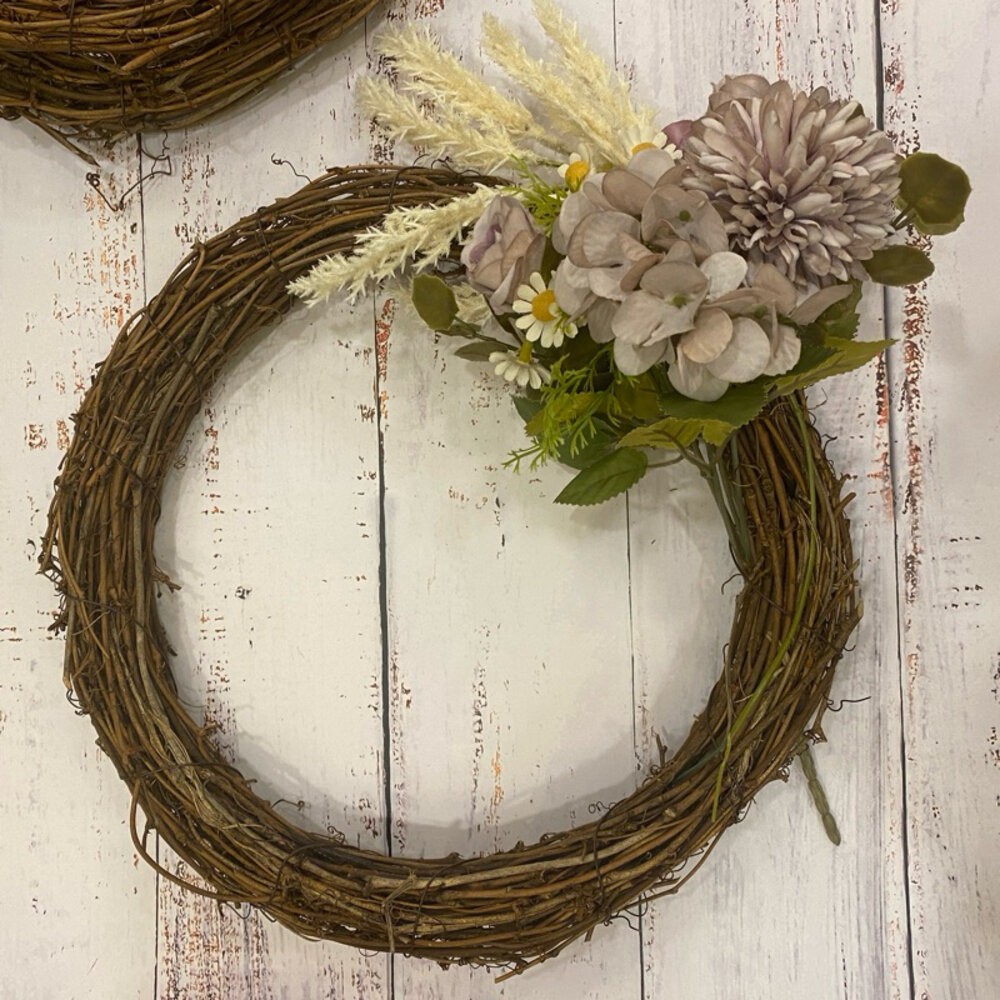 藤圈 聖誕花圈 花環 聖誕樹 聖誕結 花圈 藤編-細節圖2