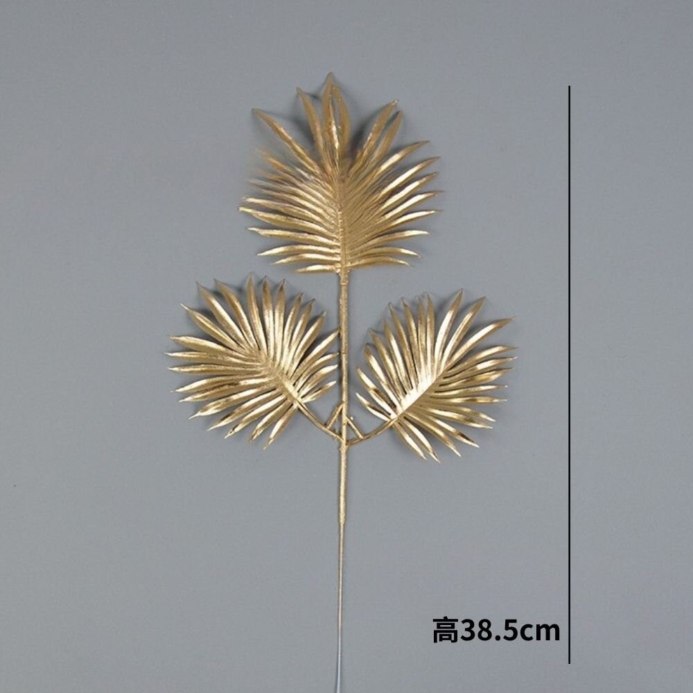 【森林海】過年裝飾 年宵花 新年佈置 新年裝飾品 過年 高級金色葉子 噴金葉子 仿真花 仿真葉 拍照道具 拍照背景-規格圖11