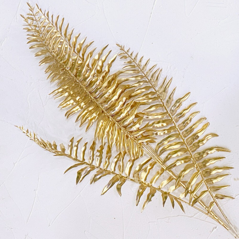 【森林海】過年裝飾 年宵花 新年佈置 新年裝飾品 過年 高級金色葉子 噴金葉子 仿真花 仿真葉 拍照道具 拍照背景-規格圖11