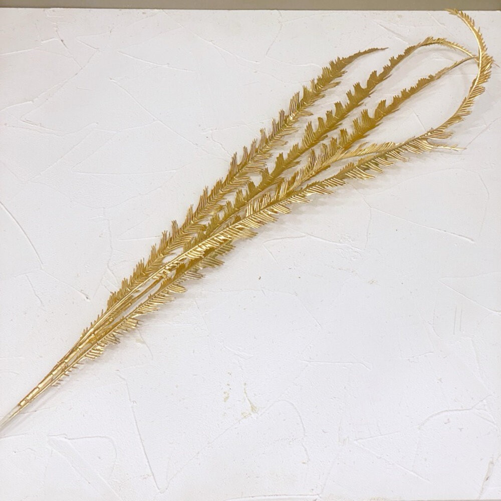 【森林海】過年裝飾 年宵花 新年佈置 新年裝飾品 過年 高級金色葉子 噴金葉子 仿真花 仿真葉 拍照道具 拍照背景-規格圖11