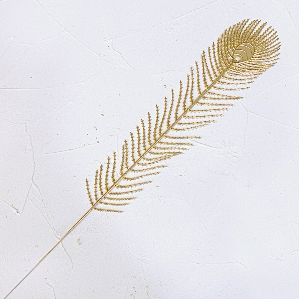 【森林海】過年裝飾 年宵花 新年佈置 新年裝飾品 過年 高級金色葉子 噴金葉子 仿真花 仿真葉 拍照道具 拍照背景-規格圖11