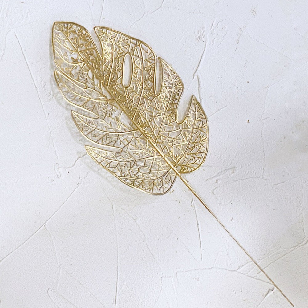 【森林海】過年裝飾 年宵花 新年佈置 新年裝飾品 過年 高級金色葉子 噴金葉子 仿真花 仿真葉 拍照道具 拍照背景-規格圖11