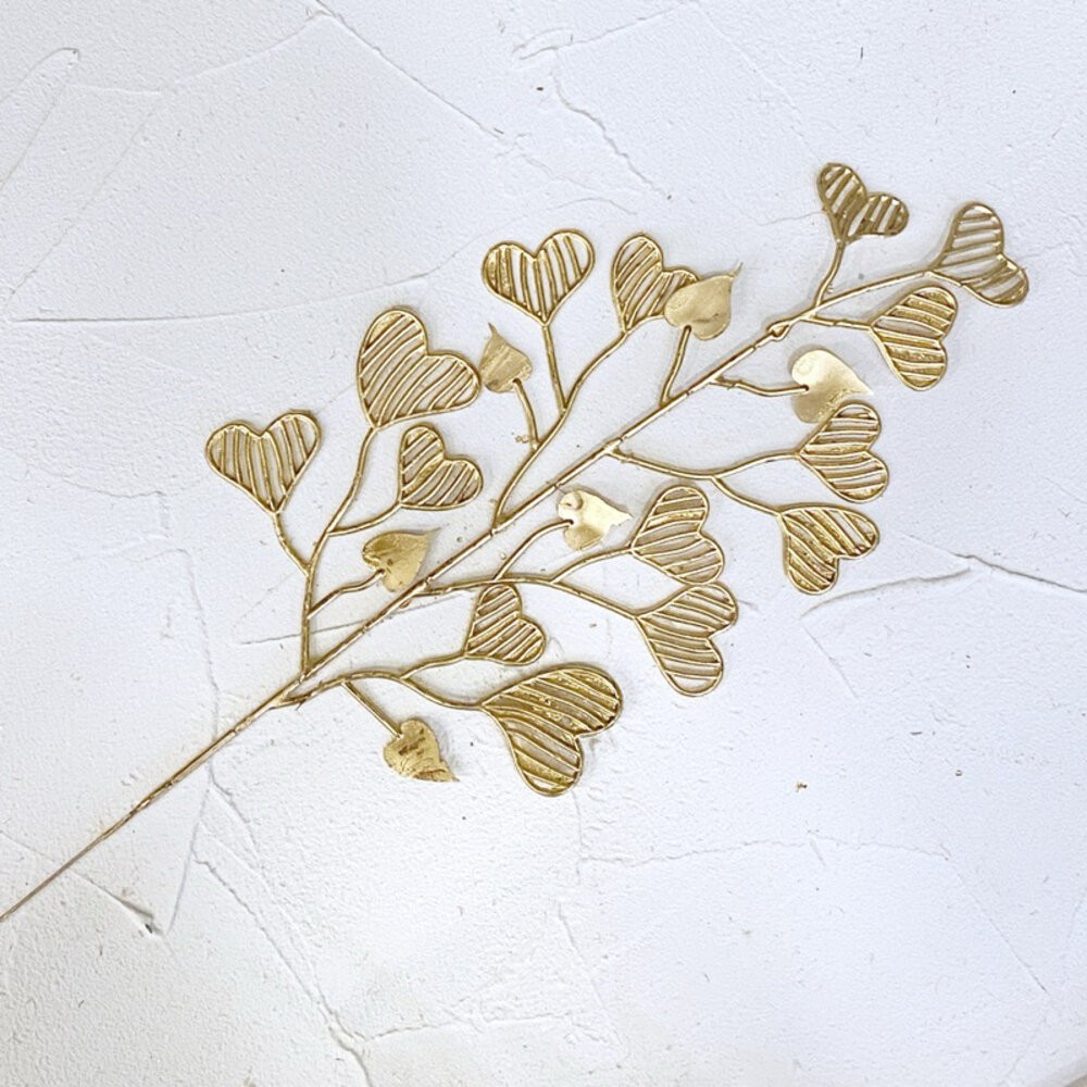 【森林海】過年裝飾 年宵花 新年佈置 新年裝飾品 過年 高級金色葉子 噴金葉子 仿真花 仿真葉 拍照道具 拍照背景-規格圖11