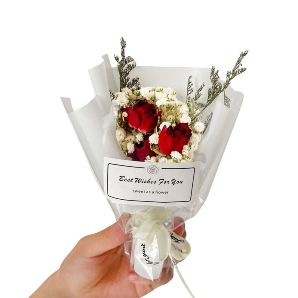 迷你小花束 畢業花束 乾燥花束 永生花 母親節花束 香皂花 拍照道具 生日禮物 聖誕禮物 花束 乾花 拍照背景-細節圖2