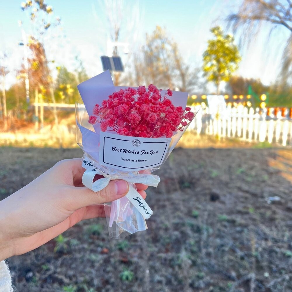迷你小花束 畢業花束 乾燥花束 永生花 母親節花束 香皂花 拍照道具 生日禮物 聖誕禮物 花束 乾花 拍照背景-細節圖6