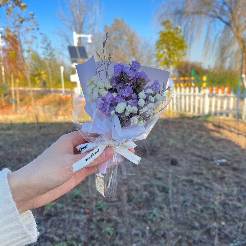 迷你小花束 畢業花束 乾燥花束 永生花 母親節花束 香皂花 拍照道具 生日禮物 聖誕禮物 花束 乾花 拍照背景-細節圖9