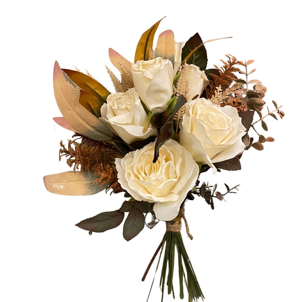 人造花束 婚禮用人造花束 仿真花束 人工花束  經典款人造花束 現代風格人造花束 裝飾用人造花束 【GXS拍照道具】-細節圖2