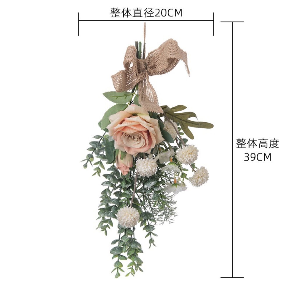 仿真花 仿真花束 玫瑰花束 玫瑰花 吊花 掛花 拍照道具 拍照背景【GXS拍照道具】-規格圖9