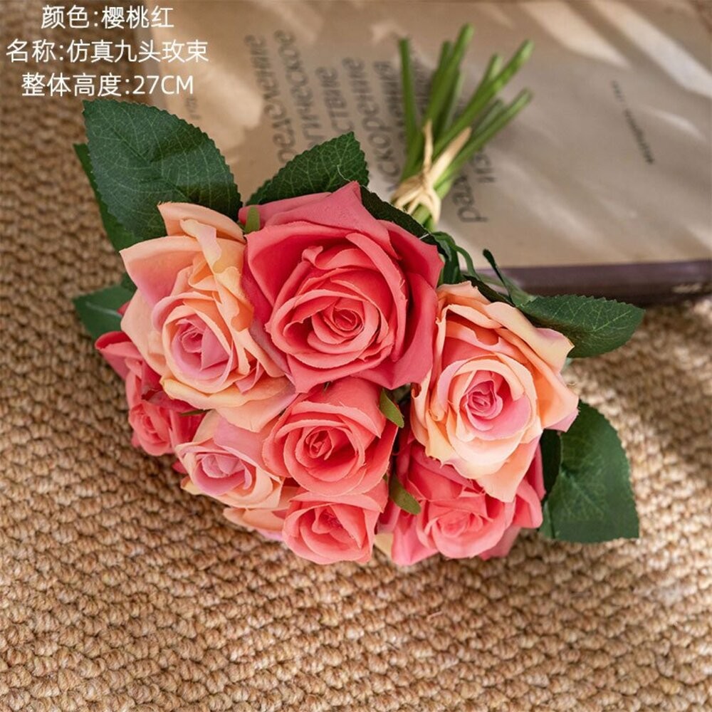 仿真玫瑰花束 玫瑰花束 畢業花束 拍照道具 拍照背景-規格圖6