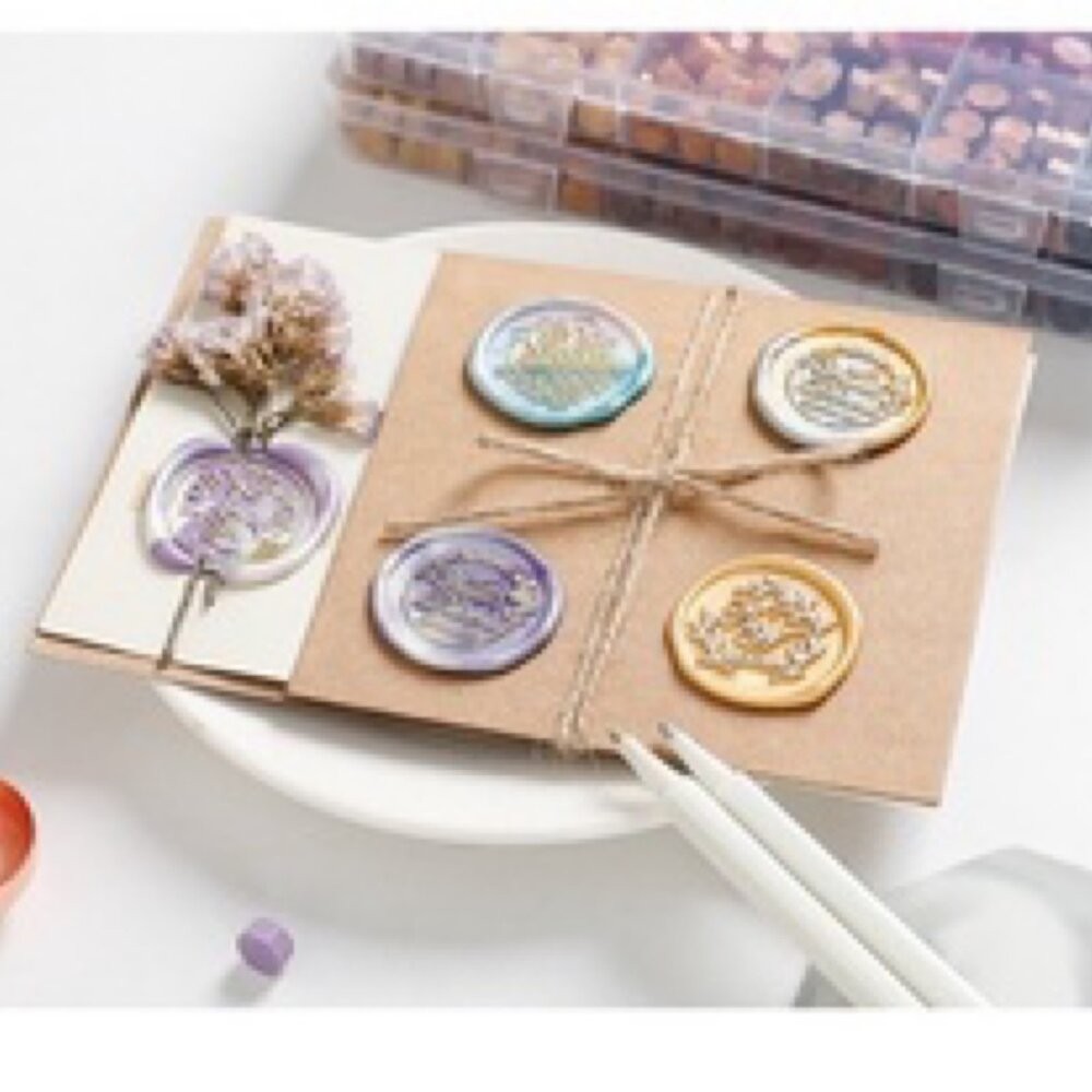 火漆蠟組合包裝 火漆蠟 蠟粒 蜜蜂蠟套裝 手帳 聖誕節 聖誕禮物 拍照道具 拍照背景【GXS拍照道具】-細節圖3