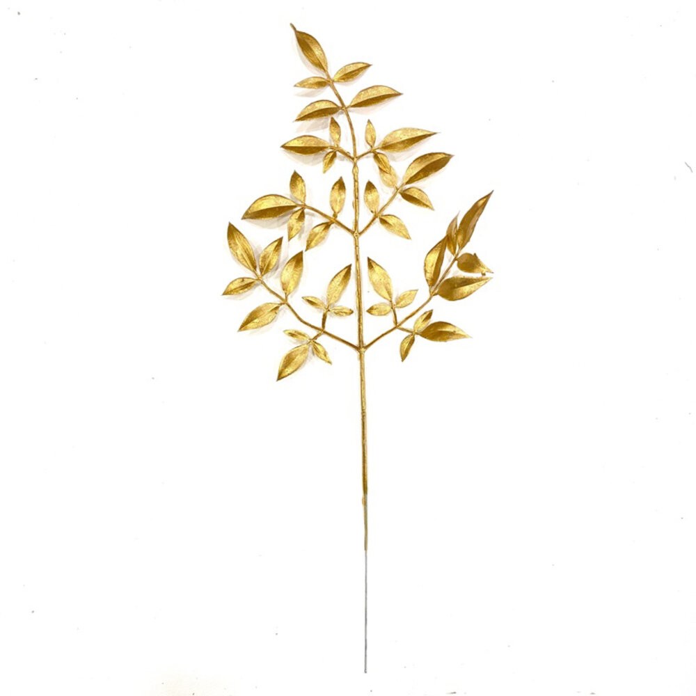 【森林海】過年裝飾 新年裝飾品 過年 新年佈置 裝飾 金色葉子 噴金葉子 仿真花 仿真葉 拍照道具 拍照背景-規格圖10