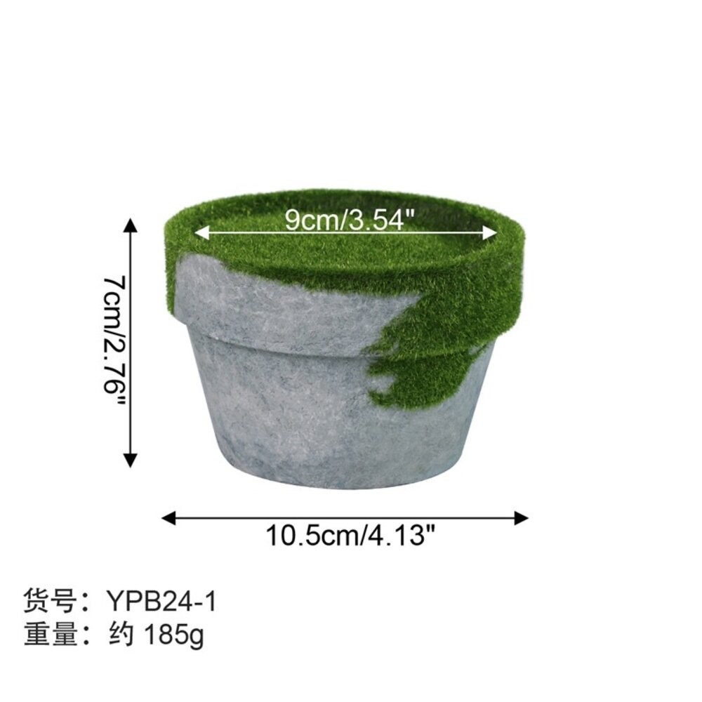 仿水泥盆 紙漿盆 盆栽 花器 花盆 拍照道具 拍照背景【GXS拍照道具】-規格圖4