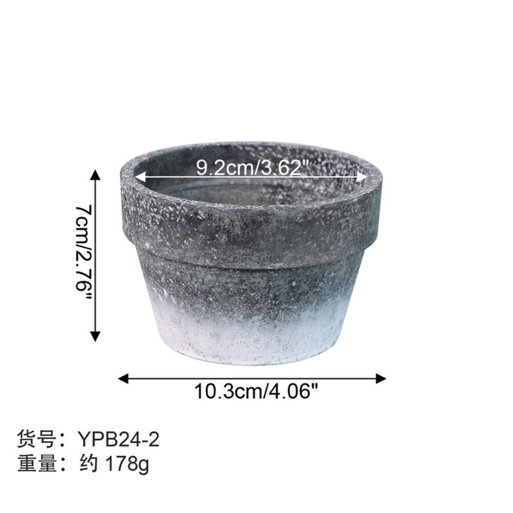 仿水泥盆 紙漿盆 盆栽 花器 花盆 拍照道具 拍照背景【GXS拍照道具】-規格圖4