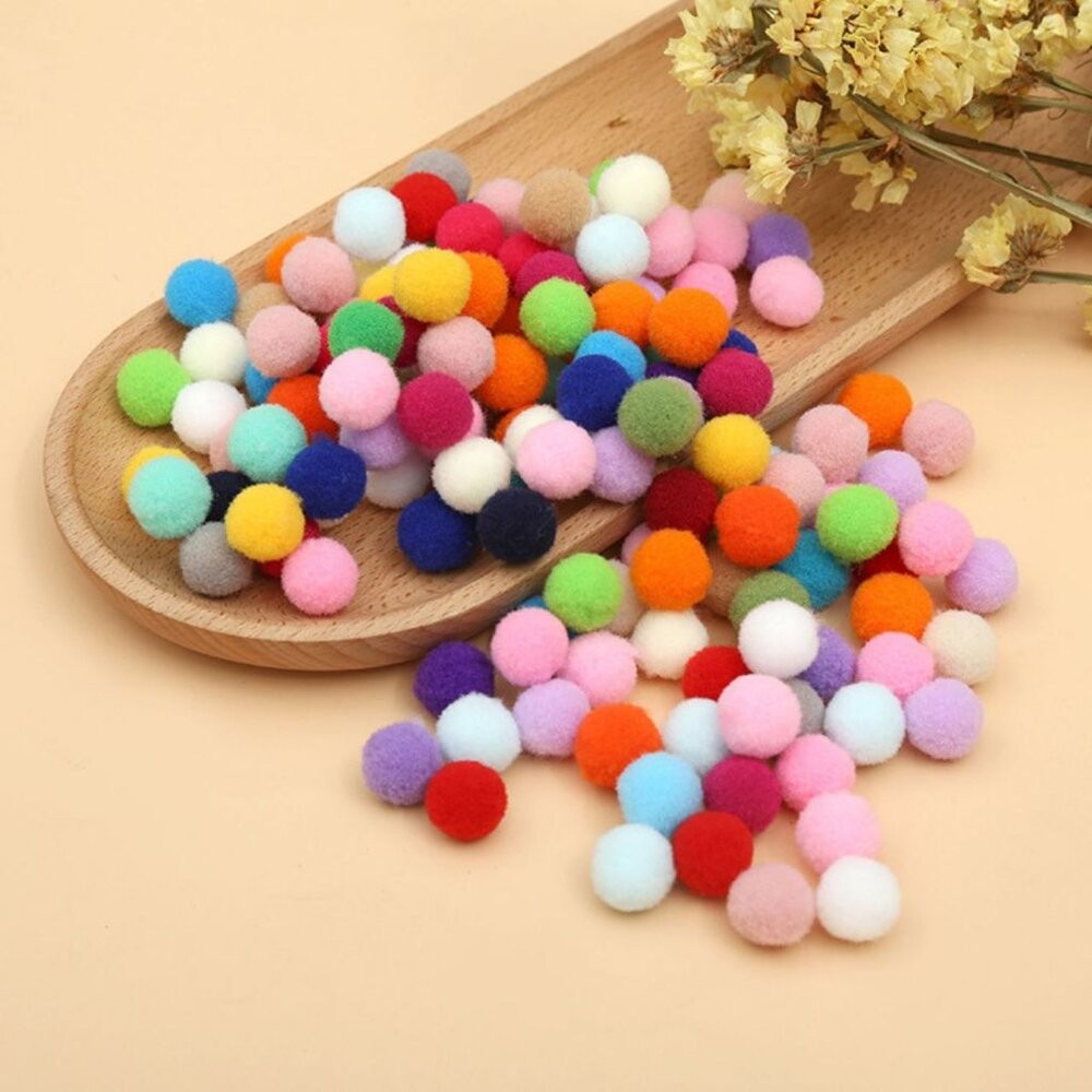 毛球 2cm 馬卡龍色系 混裝毛球 高彈毛球 毛毛球 絨球 幼教DIY 手作材料 拍照道具 拍照背景【GXS拍照道具】-細節圖9
