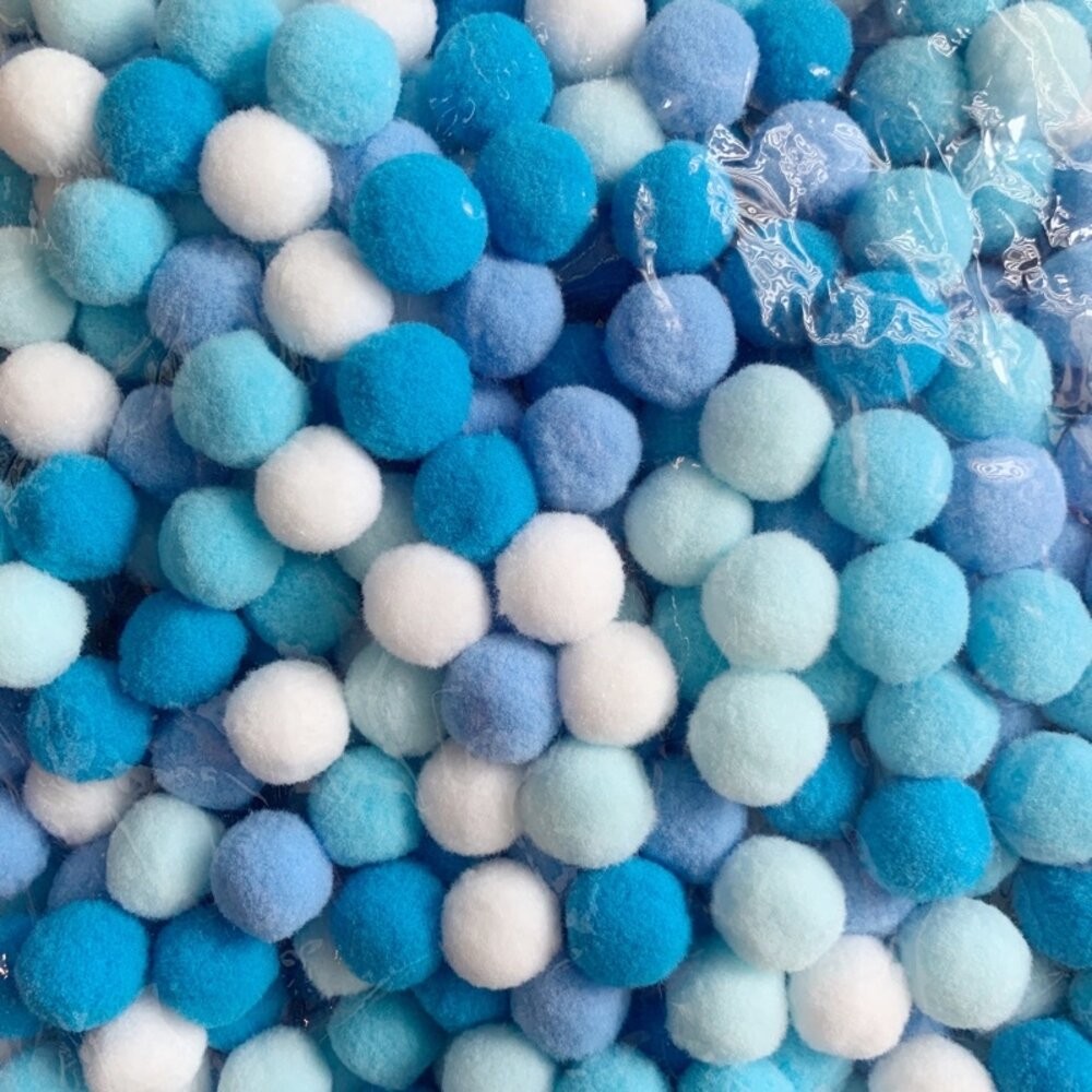 毛球 2cm 馬卡龍色系 混裝毛球 高彈毛球 毛毛球 絨球 幼教DIY 手作材料 拍照道具 拍照背景【GXS拍照道具】-規格圖9
