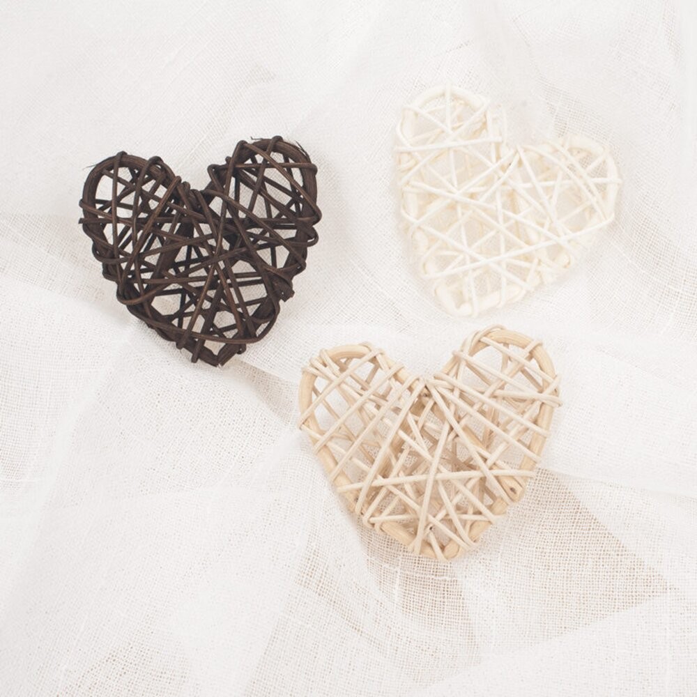 編織藤球10入 聖誕裝飾 聖誕節 愛心藤球 星星藤球 聖誕樹裝飾 拍攝道具 拍照道具 拍照背景【GXS拍照道具】-細節圖6