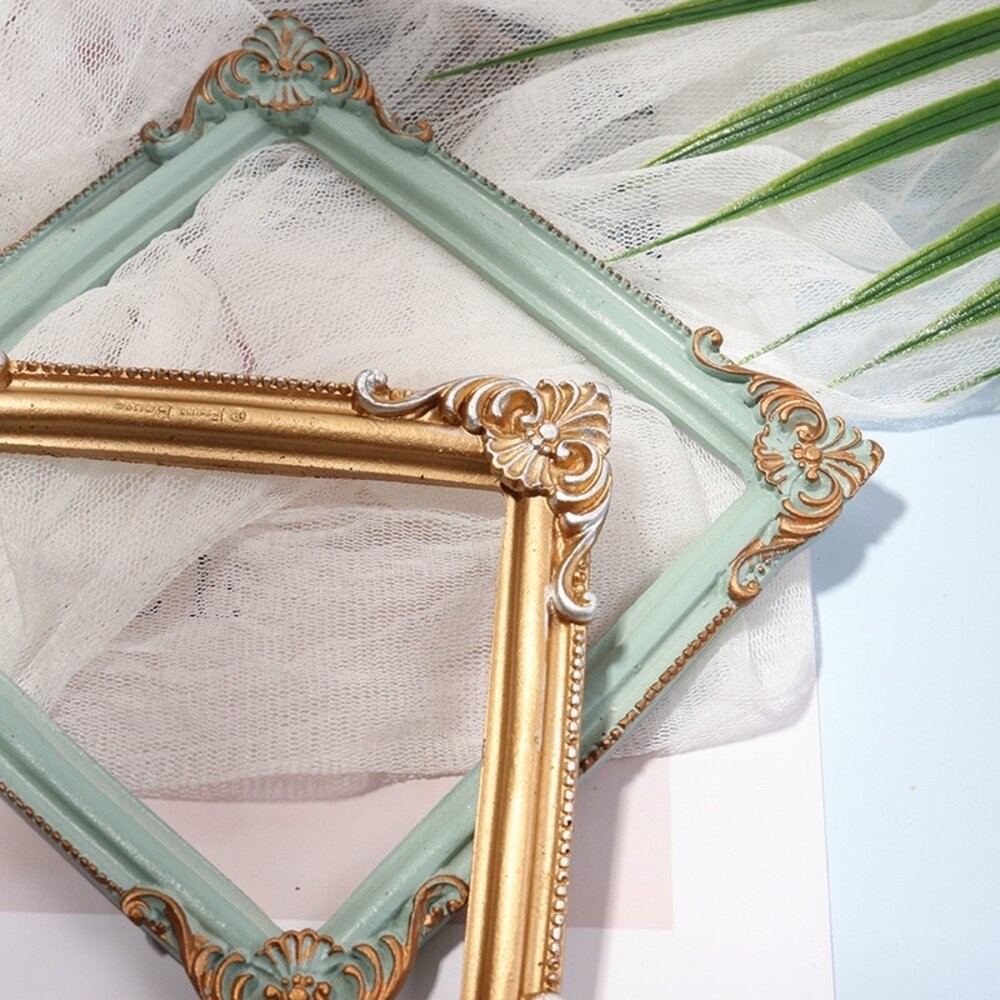 小相框 復古框 飾品盤 拍照道具 拍照背景 谷美相框 谷美 拍照小物 擺拍 樹脂相框【GXS拍照道具】-細節圖4