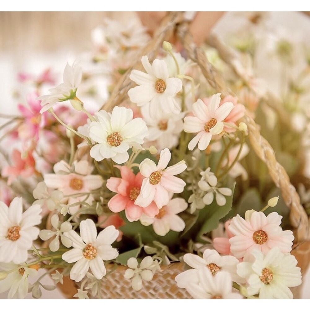 仿真油畫小野花 仿真花 仿真花束 人工花 拍照道具 拍照背景【GXS拍照道具】-細節圖2