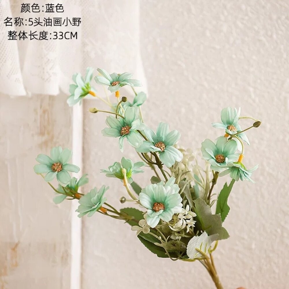仿真油畫小野花 仿真花 仿真花束 人工花 拍照道具 拍照背景【GXS拍照道具】-規格圖4