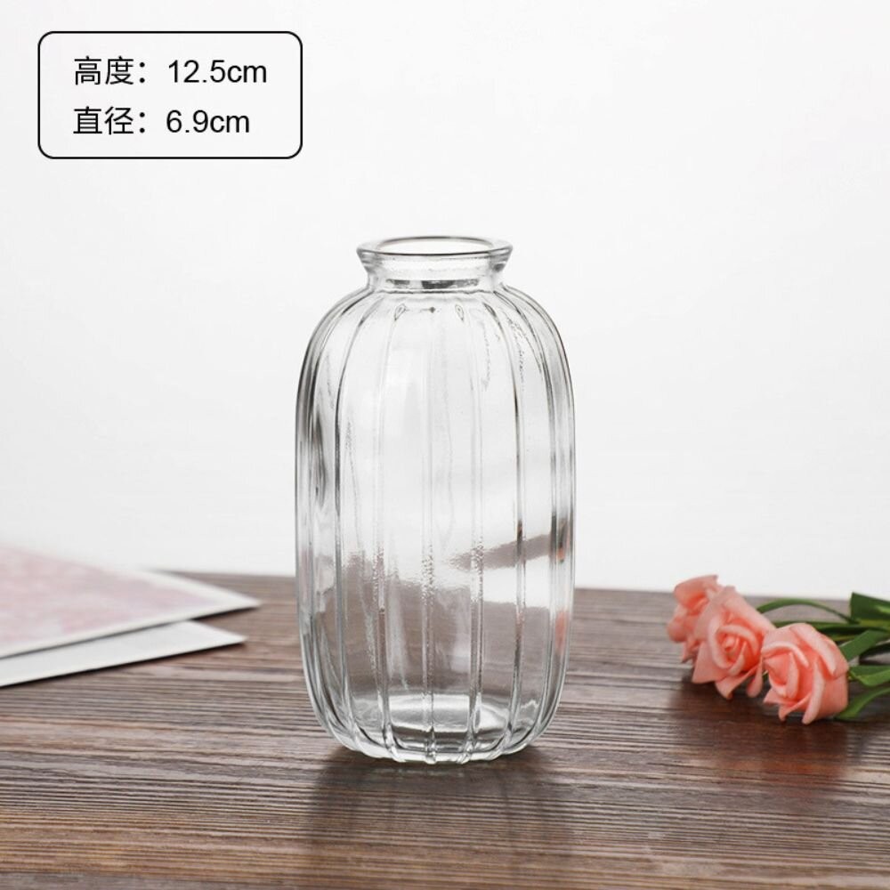 花瓶 玻璃花瓶 雕花玻璃花瓶  擴香瓶 復古花瓶 浮雕花瓶 拍照道具 拍照背景【GXS拍照道具】-規格圖6