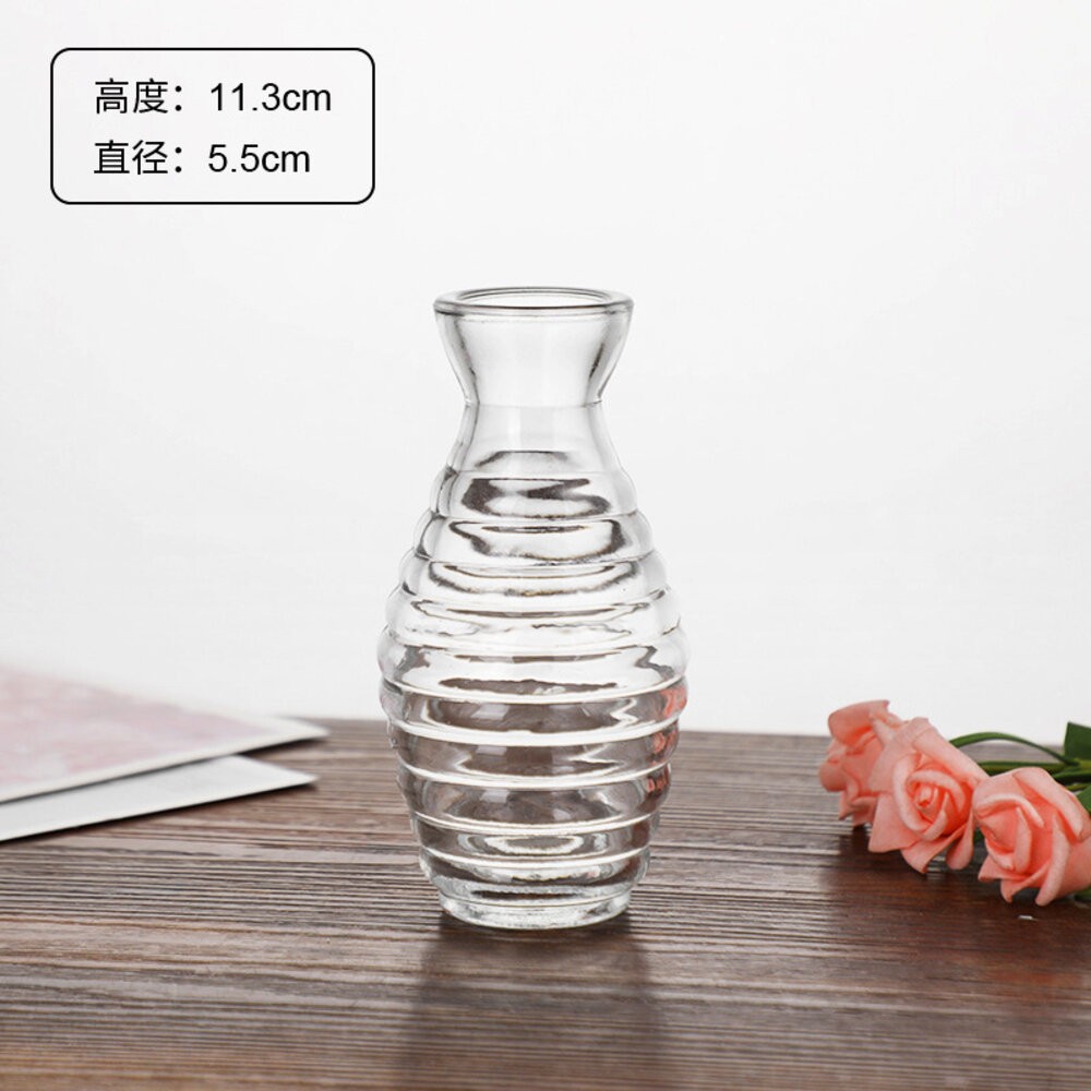 花瓶 玻璃花瓶 雕花玻璃花瓶  擴香瓶 復古花瓶 浮雕花瓶 拍照道具 拍照背景【GXS拍照道具】-規格圖6