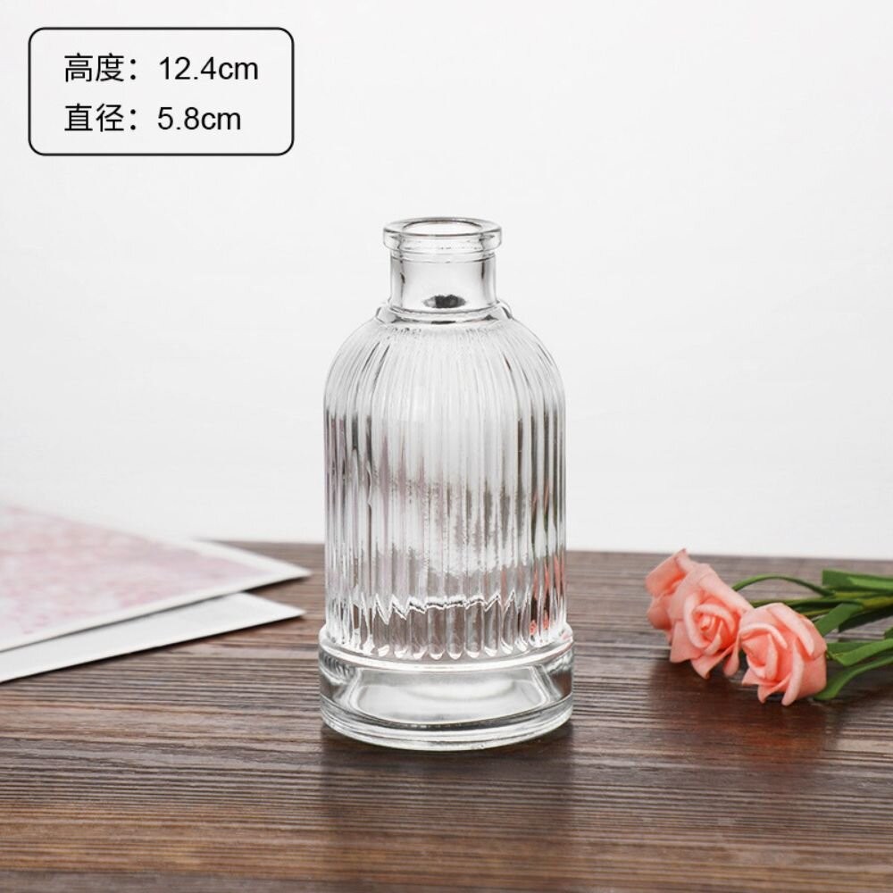 花瓶 玻璃花瓶 雕花玻璃花瓶  擴香瓶 復古花瓶 浮雕花瓶 拍照道具 拍照背景【GXS拍照道具】-規格圖6