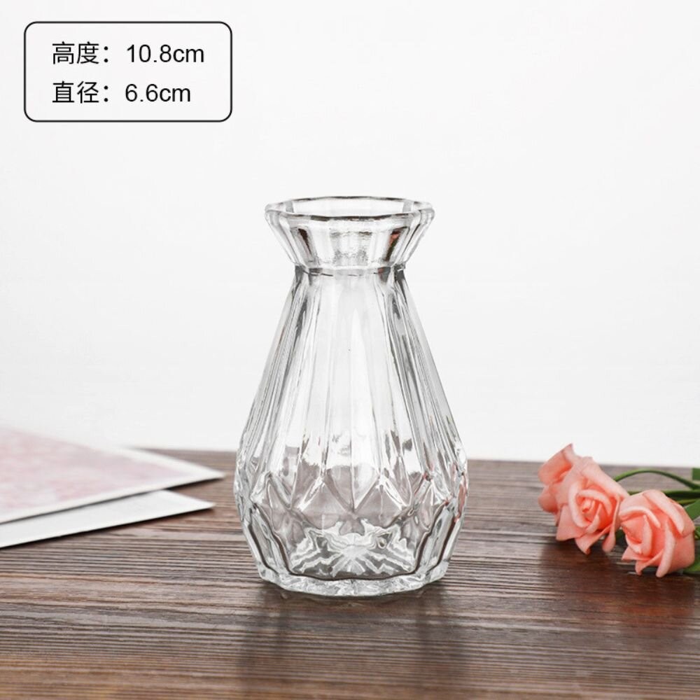 花瓶 玻璃花瓶 雕花玻璃花瓶  擴香瓶 復古花瓶 浮雕花瓶 拍照道具 拍照背景【GXS拍照道具】-規格圖6