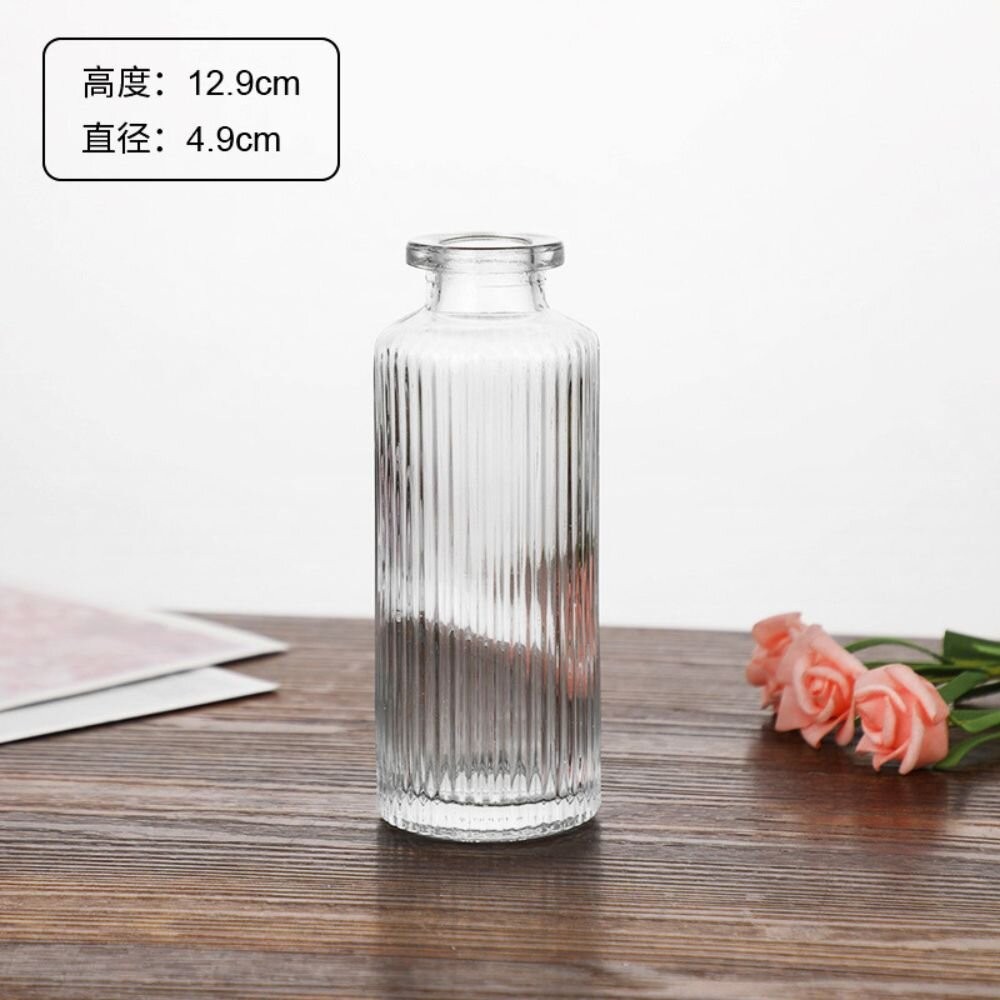 花瓶 玻璃花瓶 雕花玻璃花瓶  擴香瓶 復古花瓶 浮雕花瓶 拍照道具 拍照背景【GXS拍照道具】-規格圖6