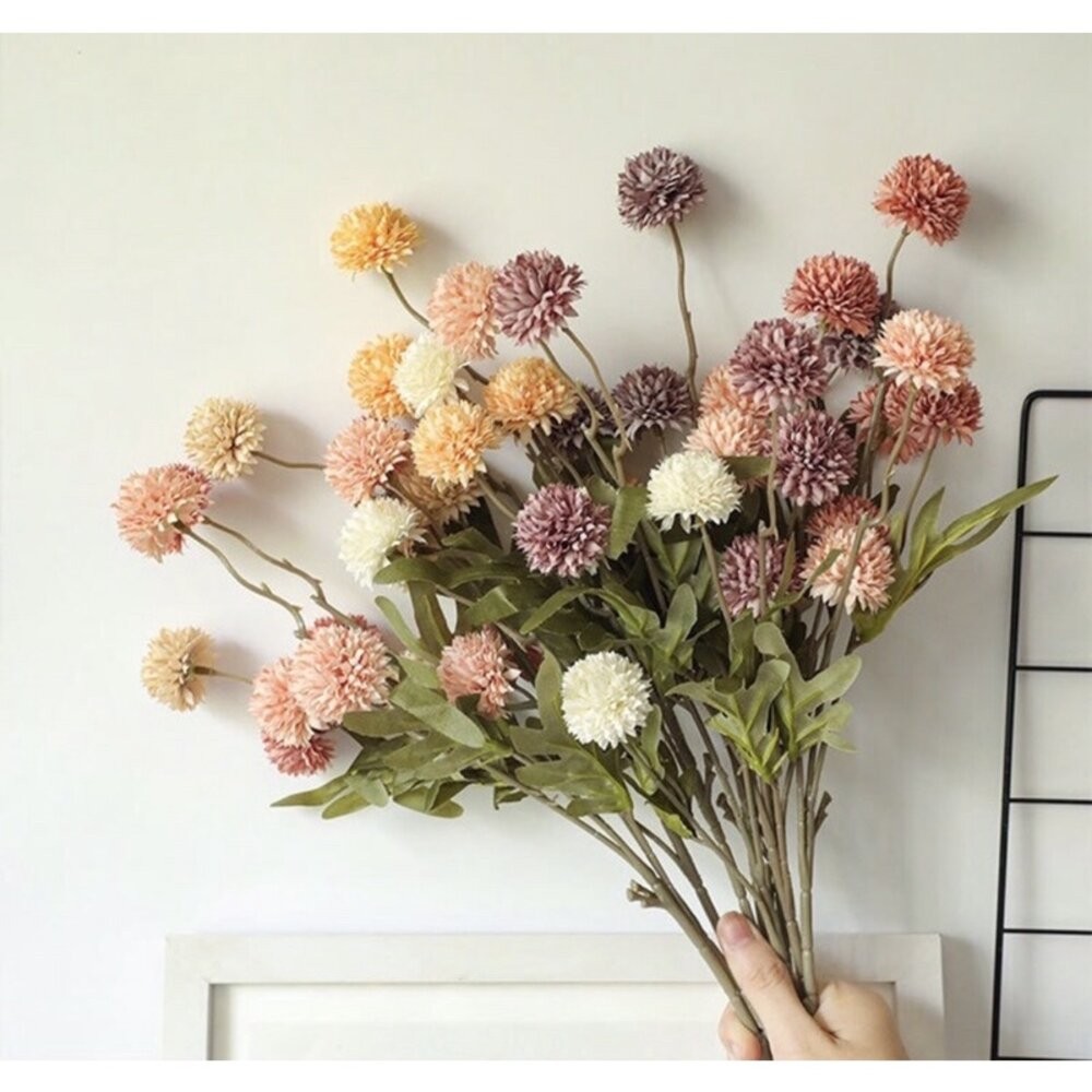 仿真花 迷你繡球花 仿真浦公英 仿真花 仿真繡球花 迷你繡球花 拍照道具 拍照背景【GXS拍照道具】-細節圖2