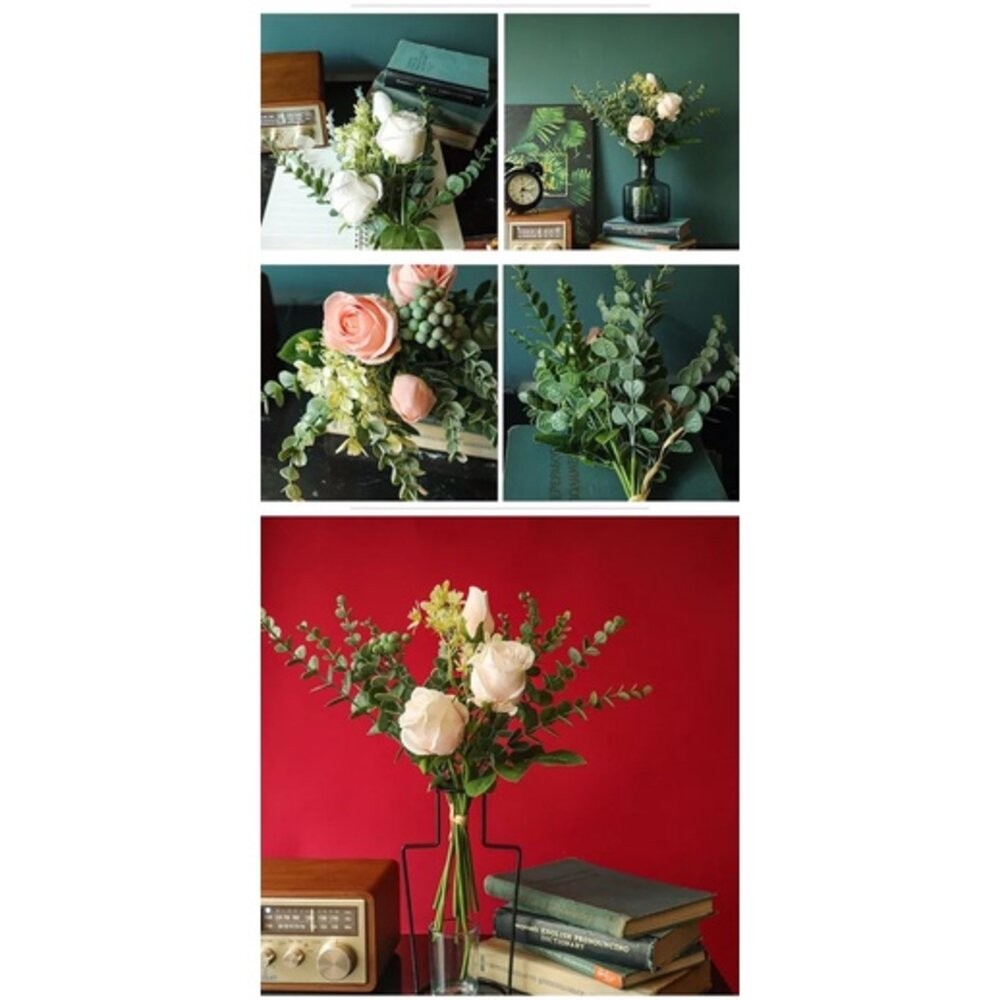 米拉玫瑰花束 仿真植物 假花 畢業花束 拍照道具 拍照背景 仿真花束 仿真花【GXS拍照道具】-細節圖3