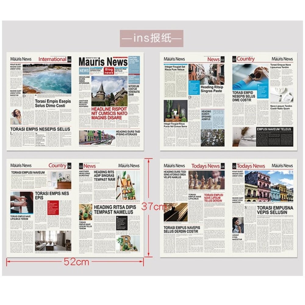 英文報紙 背景紙 拍照道具 攝影道具 商業攝影 禮物包裝【GXS拍照道具】-細節圖9