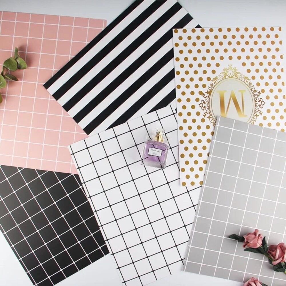 背景卡 雜誌卡 日韓雜誌格子卡片 簡約復古 條紋背景紙 GXS拍照道具 GXS攝影道具 雙面背景 拍照搭配 雜誌風紙卡-細節圖2