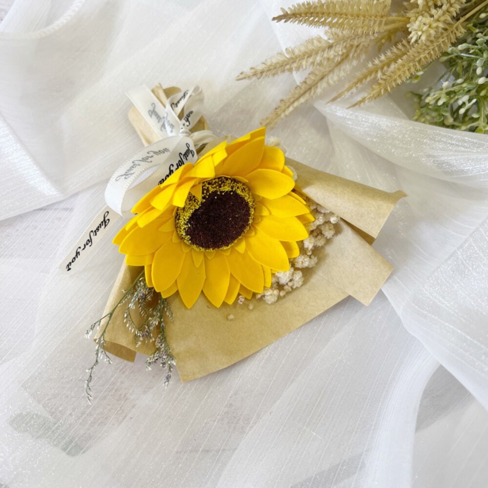 【森林海】（附提袋）迷你花束 教師節 婚禮小物 畢業花束 情人節花束 永生花 情人節 拍照道具 生日禮物 聖誕禮物 花束-規格圖8