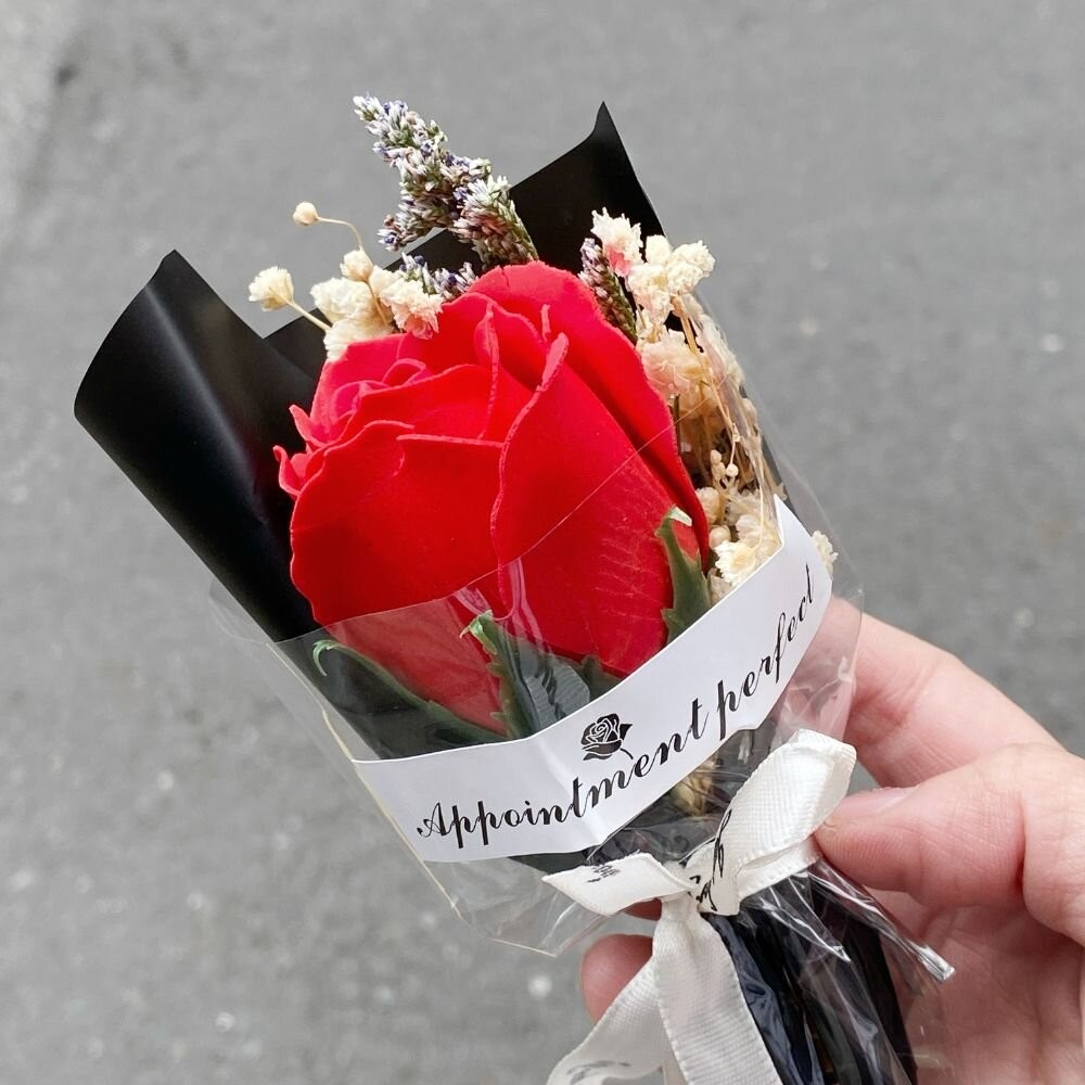 【森林海】（附提袋）迷你花束 教師節 婚禮小物 畢業花束 情人節花束 永生花 情人節 拍照道具 生日禮物 聖誕禮物 花束-規格圖8