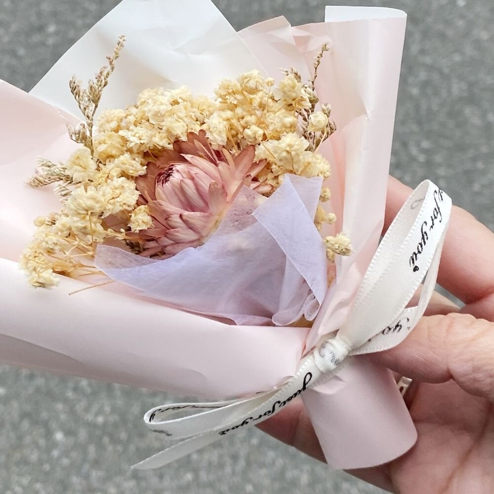 【森林海】（附提袋）迷你花束 教師節 婚禮小物 畢業花束 情人節花束 永生花 情人節 拍照道具 生日禮物 聖誕禮物 花束-規格圖8