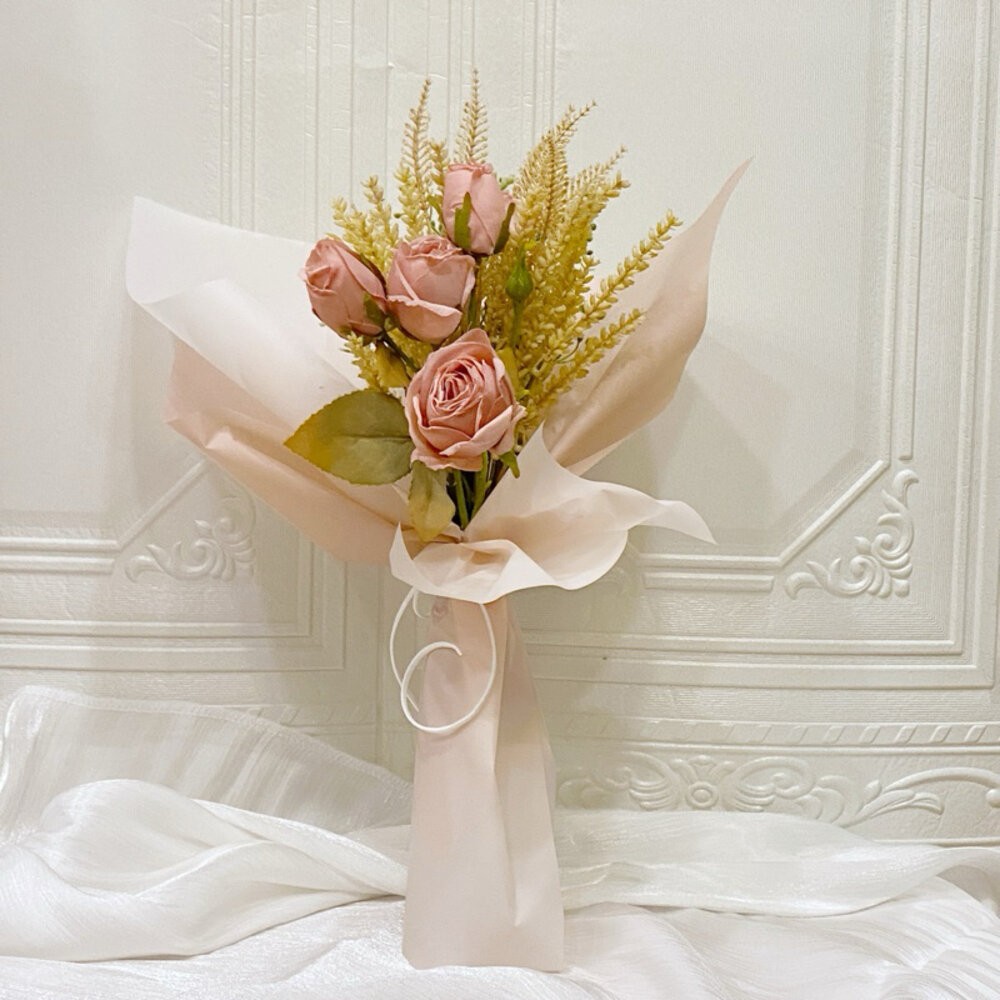 （附提袋）畢業花束 乾燥花束 向日葵 玫瑰花 教師節花束 滿天星 母親節花束 香皂花 永生花 乾燥花 康乃馨 禮物 情人-規格圖9