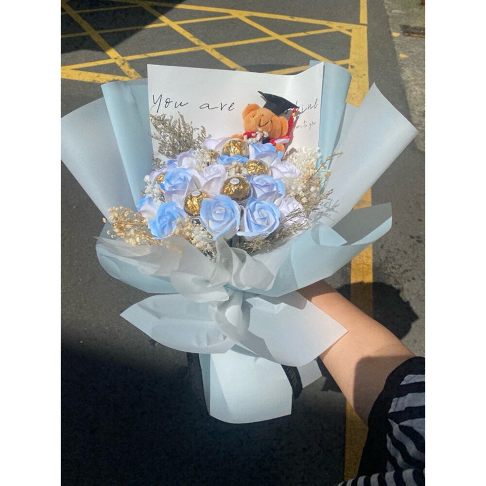 情人節 情人節禮物 情人節花束 畢業花束 金沙花束 生日花束 花束 香皂花 永生花 乾燥花-細節圖5