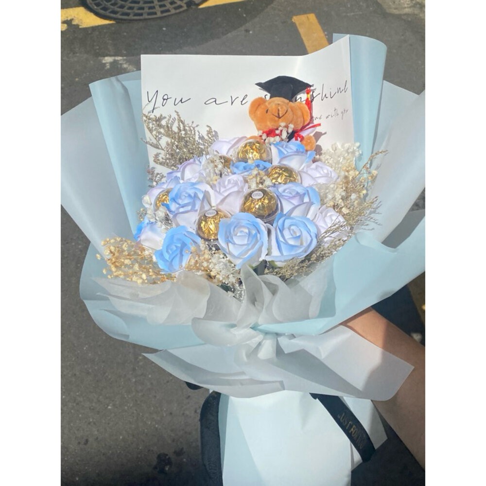 情人節 情人節禮物 情人節花束 畢業花束 金沙花束 生日花束 花束 香皂花 永生花 乾燥花-規格圖5