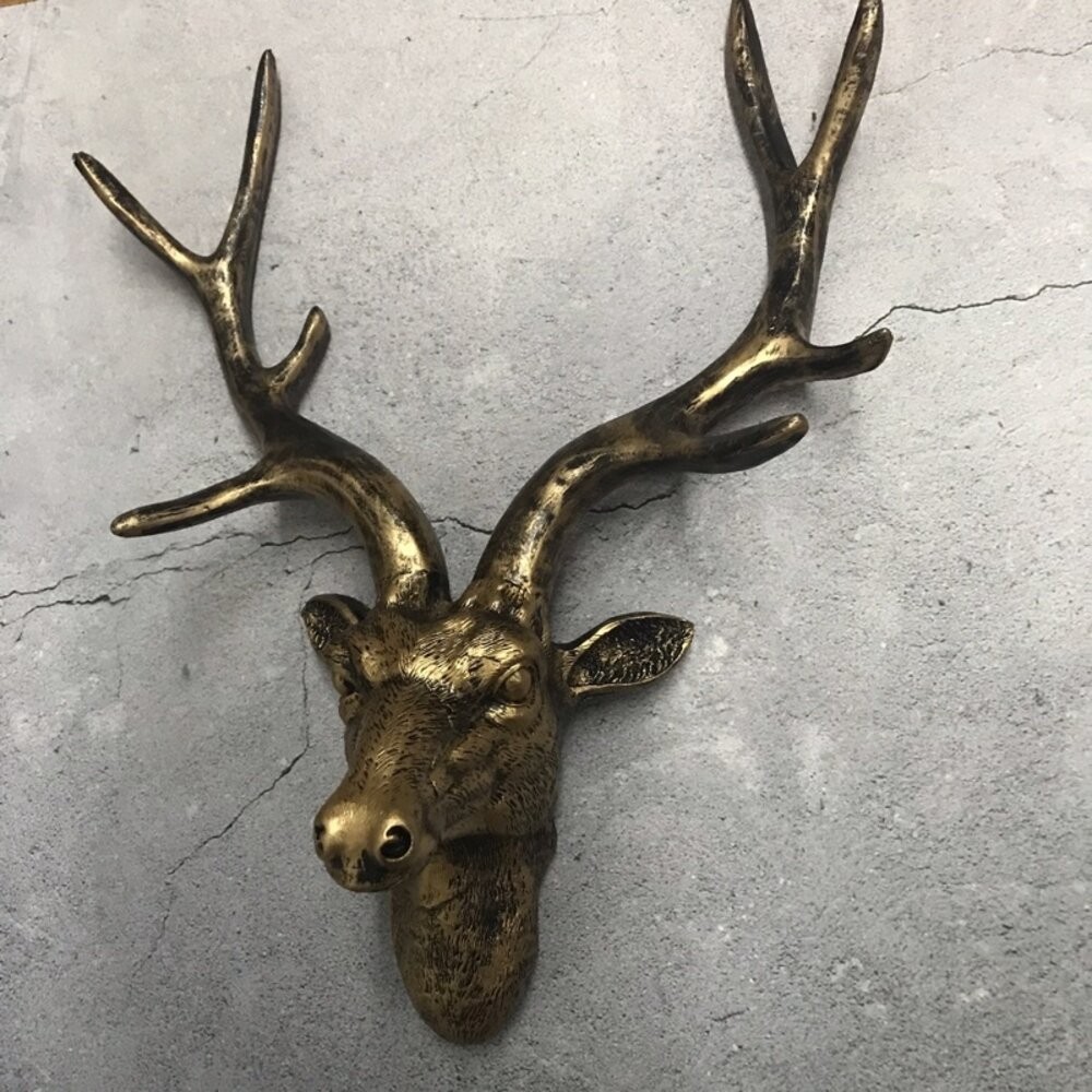 鹿頭壁掛 鹿角壁掛 工業風【GXS拍照道具】-細節圖4