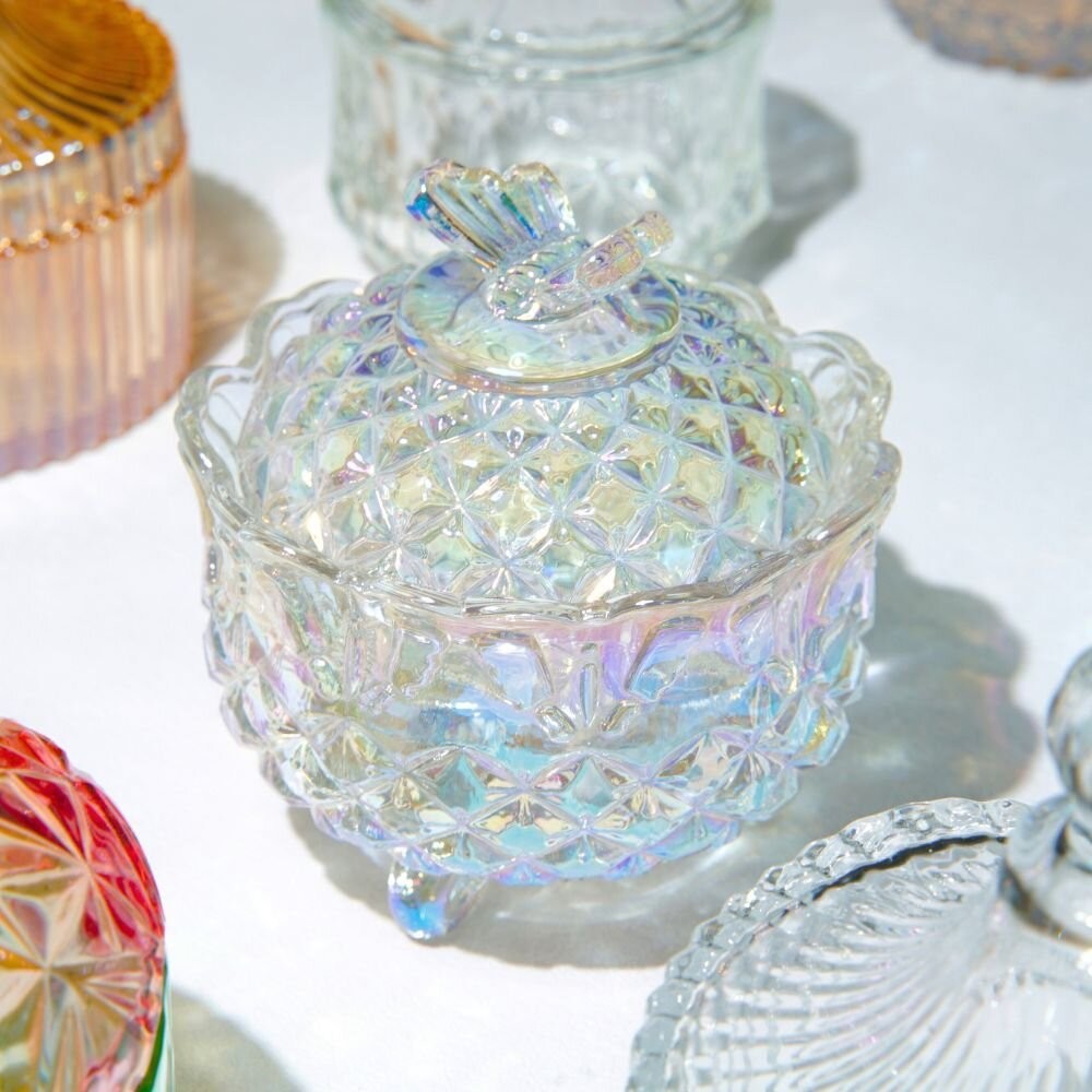 【森林海】父親節禮物 消磁盒 玻璃罐 聖誕禮物 裝飾盒 糖果罐 飾品收納 水晶淨化 消磁碗 淨化水晶盒 五行風水 水晶-細節圖7