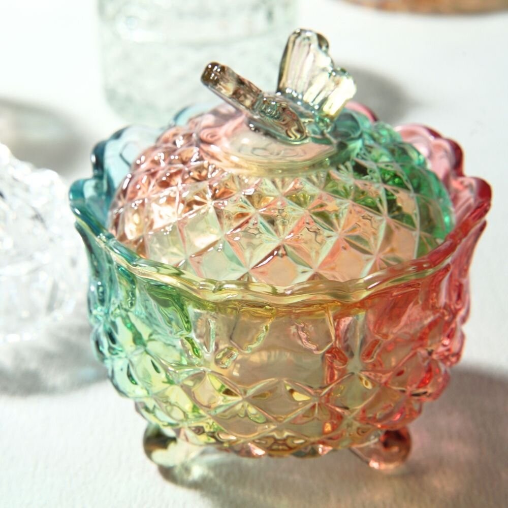 【森林海】父親節禮物 消磁盒 玻璃罐 聖誕禮物 裝飾盒 糖果罐 飾品收納 水晶淨化 消磁碗 淨化水晶盒 五行風水 水晶-細節圖8