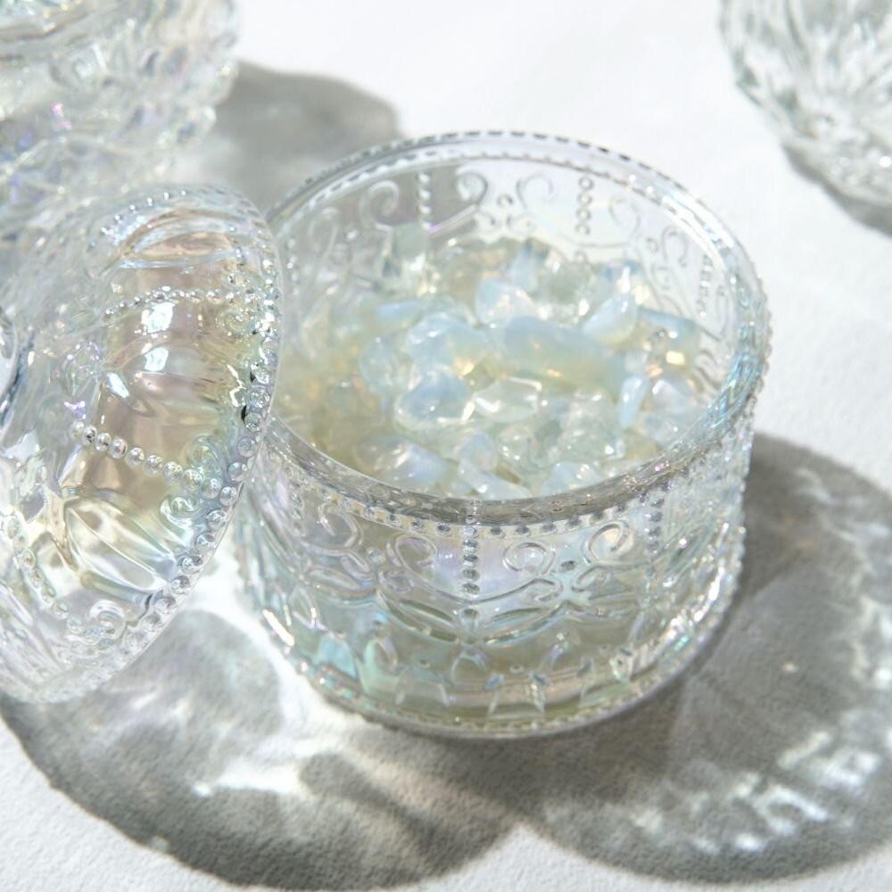 【森林海】父親節禮物 消磁盒 玻璃罐 聖誕禮物 裝飾盒 糖果罐 飾品收納 水晶淨化 消磁碗 淨化水晶盒 五行風水 水晶-細節圖9