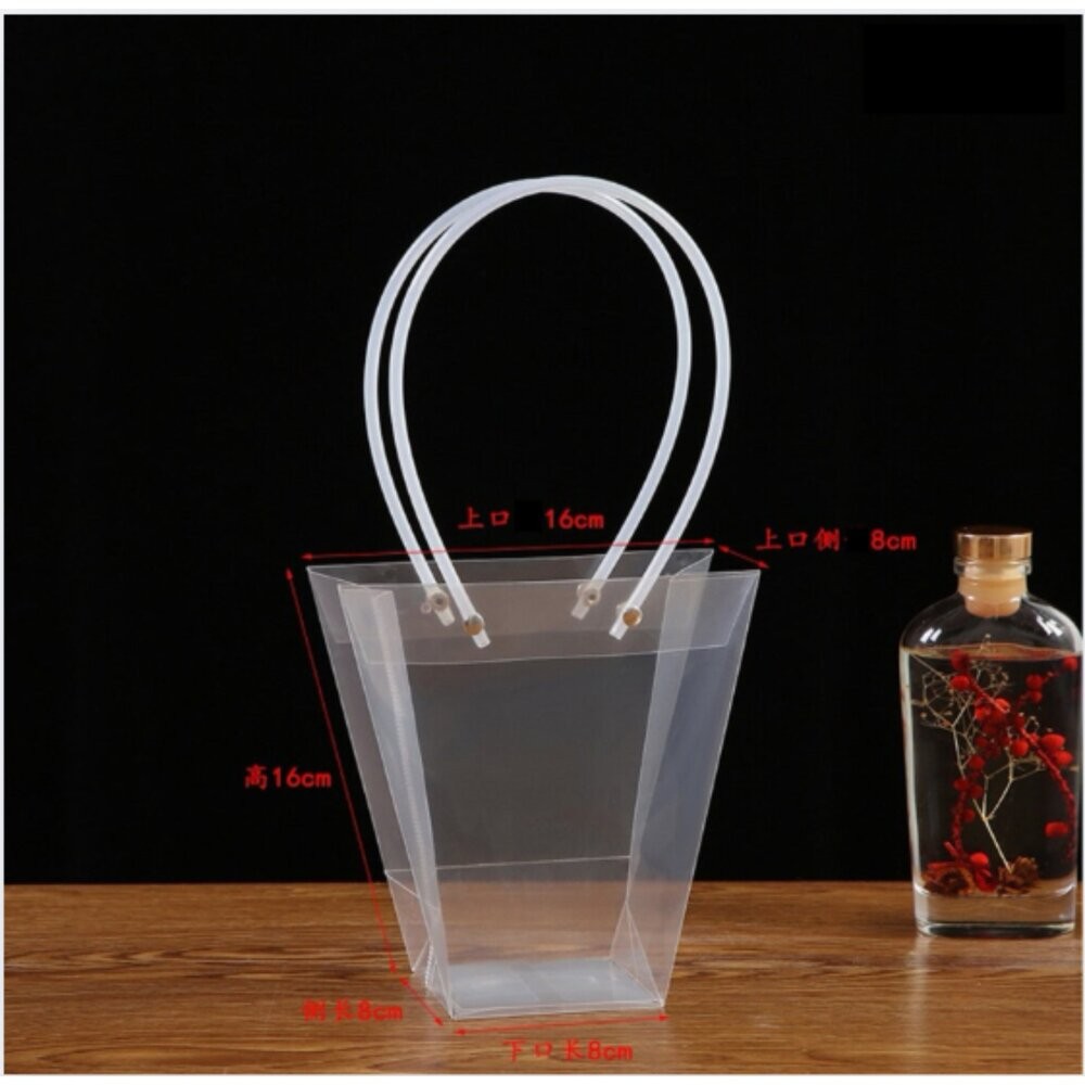 【森林海】花袋 梯形鮮花袋 花束手提袋 手提花袋 手提袋 網紅袋 盆栽袋花束提袋 花袋 提袋 塑膠提袋 花束包裝 畢業花-細節圖8