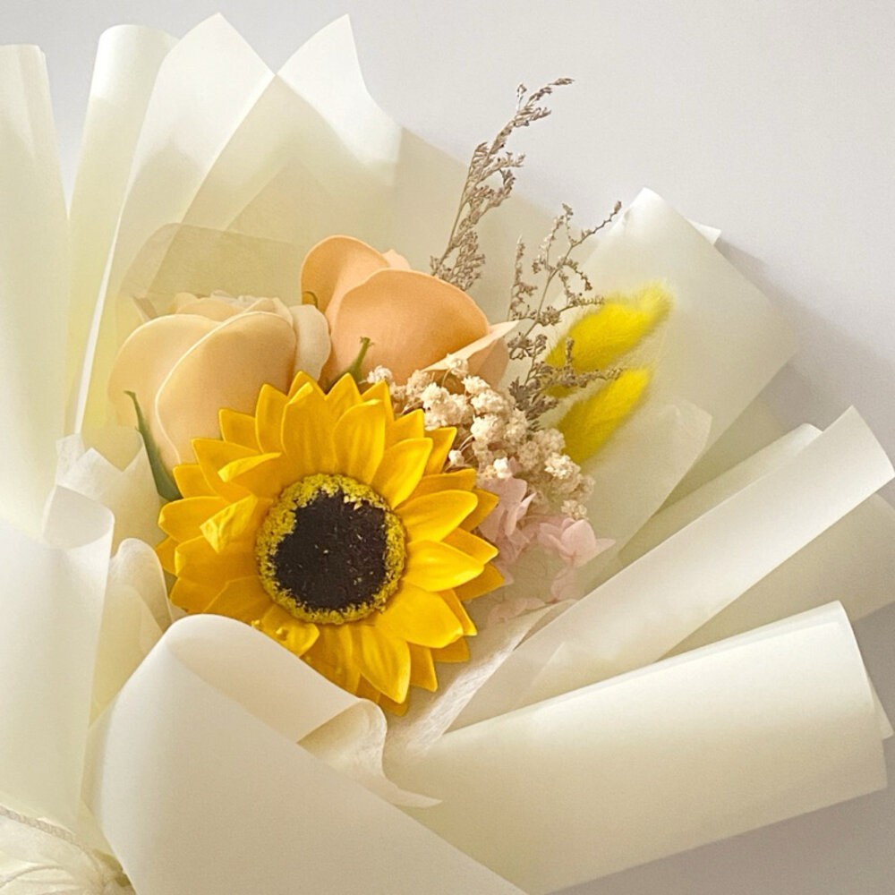 牛奶棉 花束內襯紙 花束包裝 抽取式棉紙 花禮 花藝資材 畢業花束 母親節花束 包裝-細節圖4