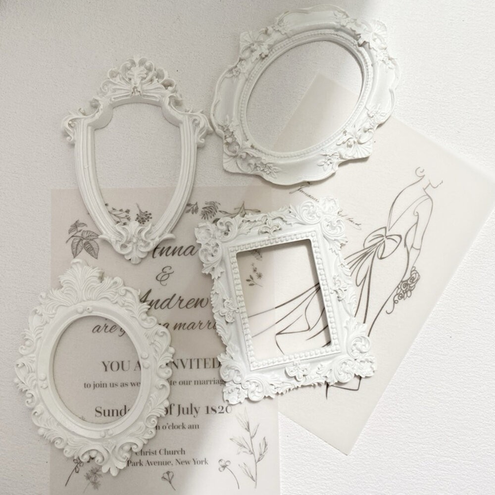 【森林海】飾品陳列 拍照道具 復古框 巴洛克 飾品盤 擺拍盤 首飾收納盒 復古迷你相框 谷美  拍照背景 拍照小物-細節圖9