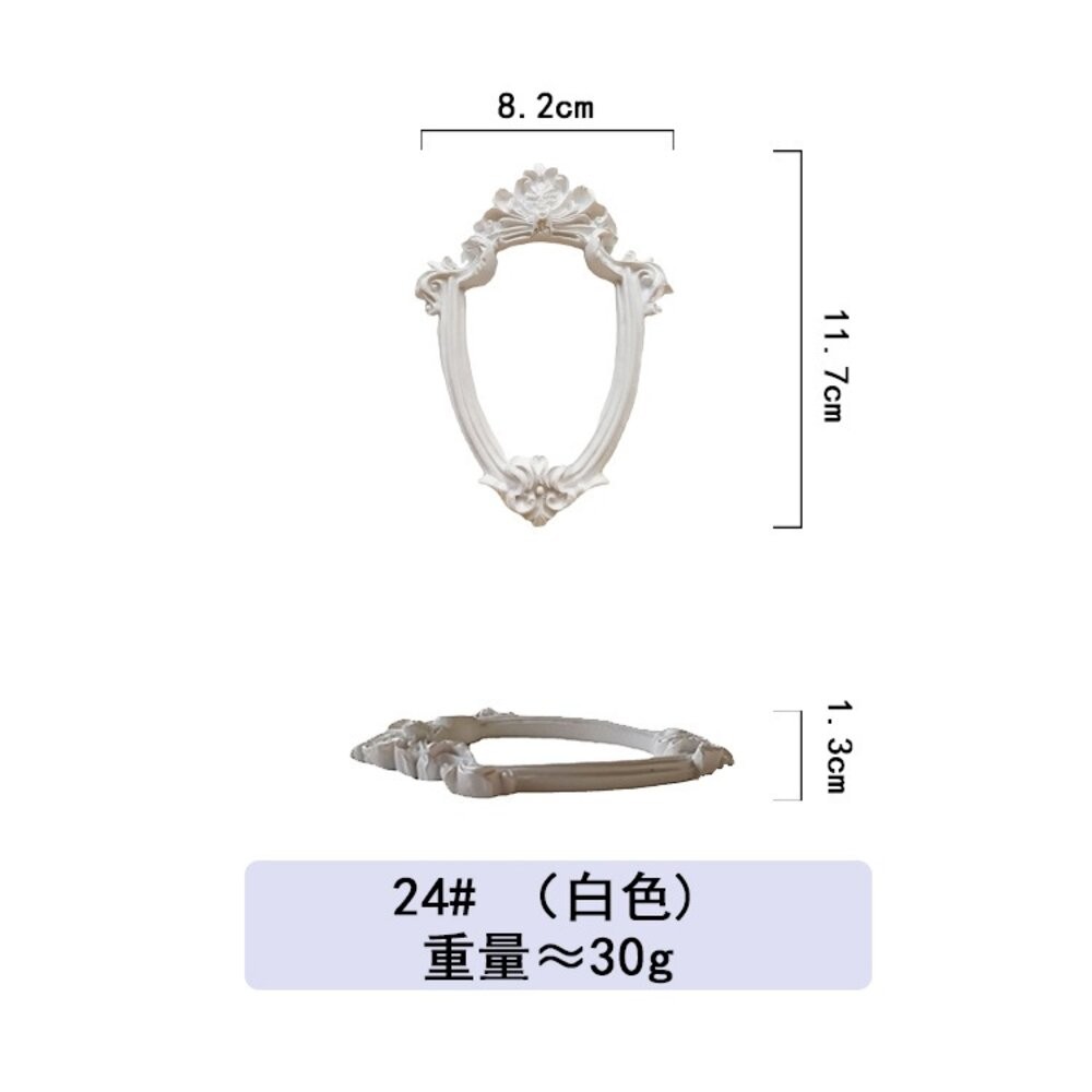 【森林海】飾品陳列 拍照道具 復古框 巴洛克 飾品盤 擺拍盤 首飾收納盒 復古迷你相框 谷美  拍照背景 拍照小物-規格圖10