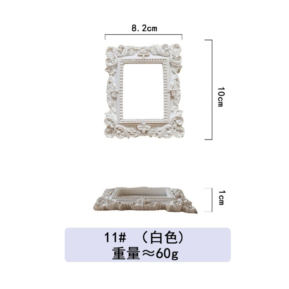 【森林海】飾品陳列 拍照道具 復古框 巴洛克 飾品盤 擺拍盤 首飾收納盒 復古迷你相框 谷美  拍照背景 拍照小物-規格圖10