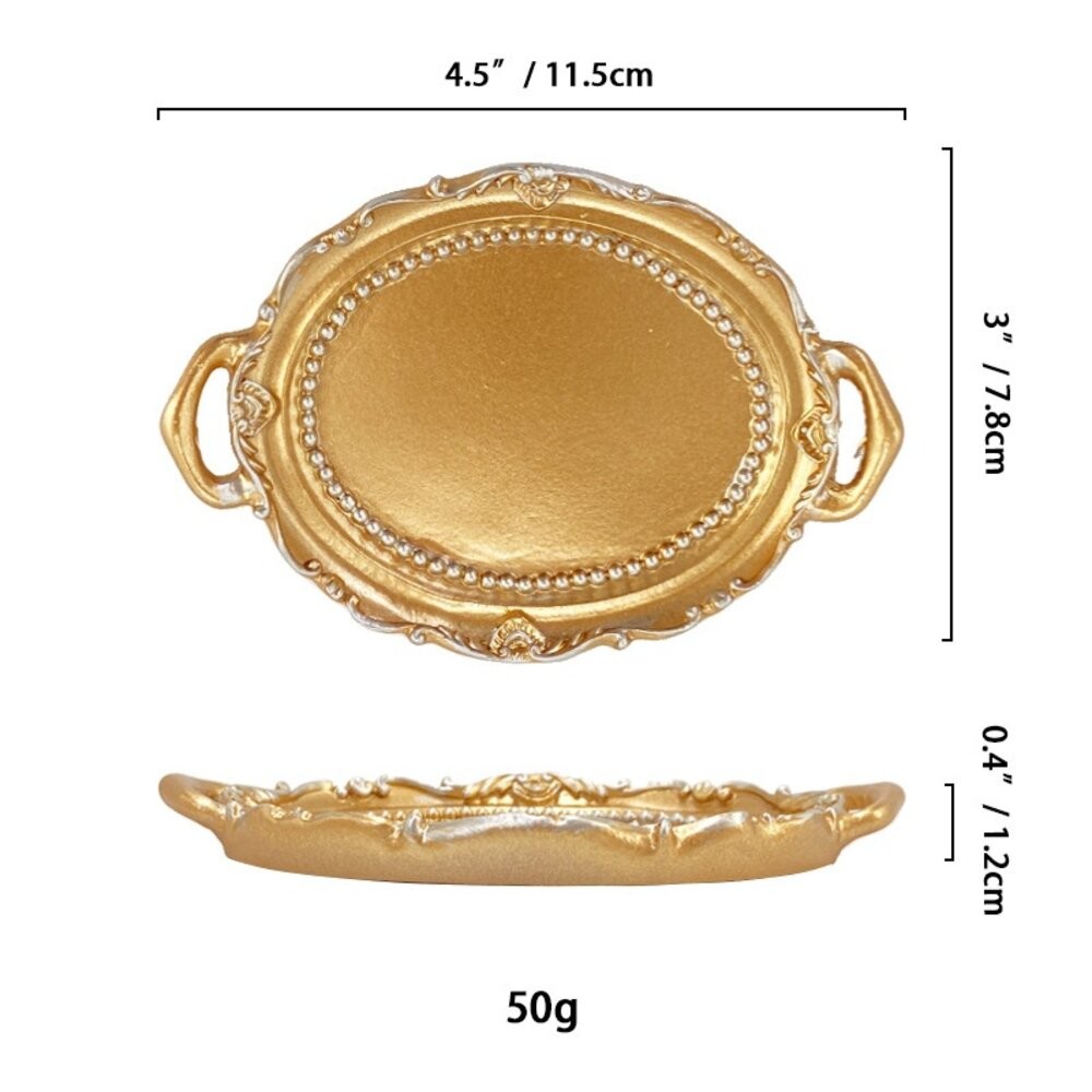 【森林海】飾品陳列 拍照道具 復古框 巴洛克 飾品盤 擺拍盤 首飾收納盒 復古迷你相框 谷美  拍照背景 拍照小物-規格圖10