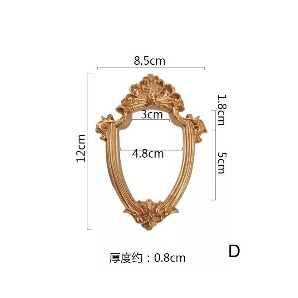 【森林海】飾品陳列 拍照道具 復古框 巴洛克 飾品盤 擺拍盤 首飾收納盒 復古迷你相框 谷美  拍照背景 拍照小物-規格圖10